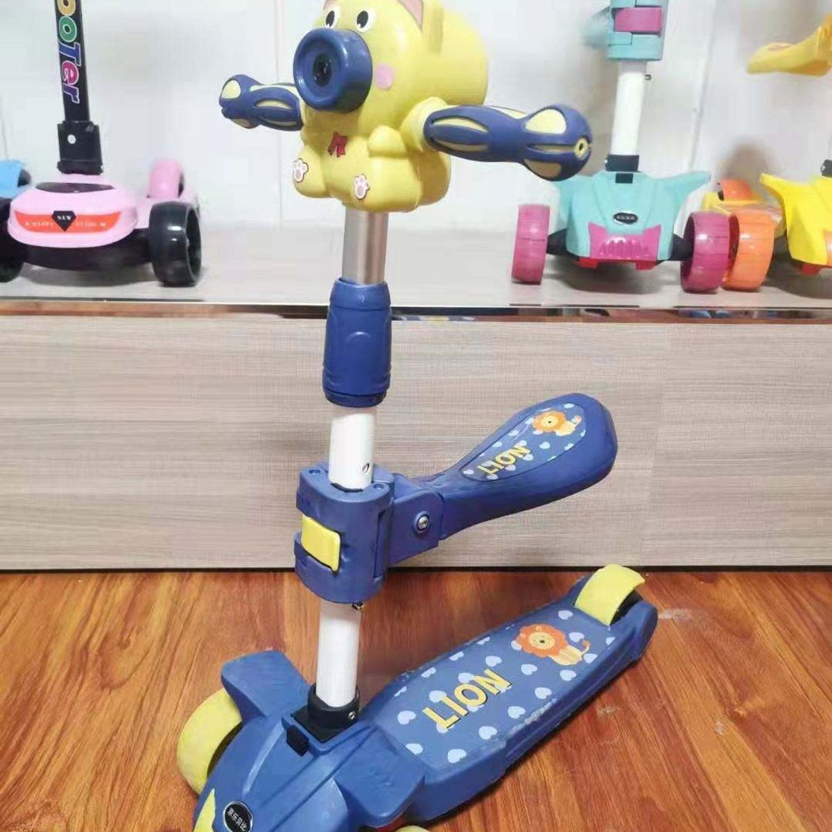 GENERICO - Scooter Burbujero Musical con Luces Led Azul