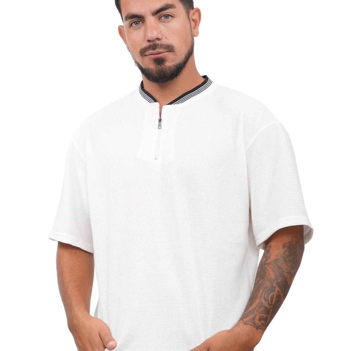 J JERAOUS - POLO BOXY JERAOUS URBAN WASH MANGA CORTA Perla