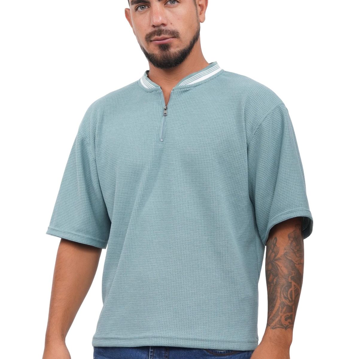 J JERAOUS - POLO BOXY JERAOUS URBAN WASH MANGA CORTA Malva