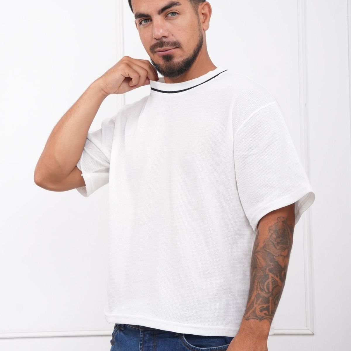 J JERAOUS - POLO BOXY JERAOUS NEO FIT MANGA CORTA Perla