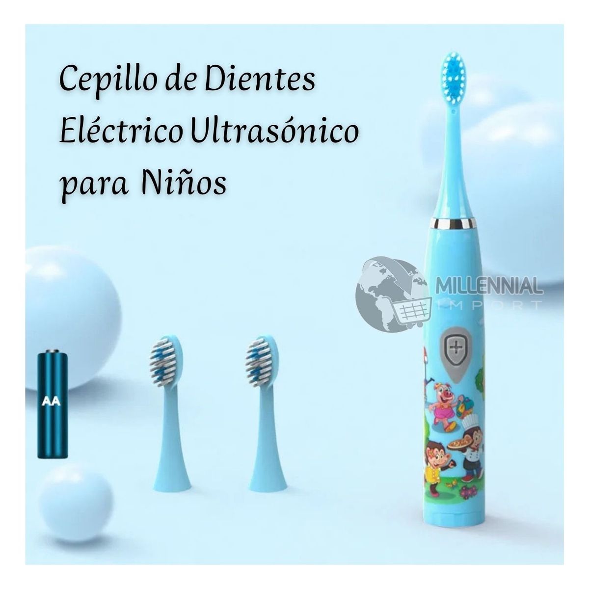 GENERICO - Cepillo de Dientes Inteligente Ultrasónico para Niño