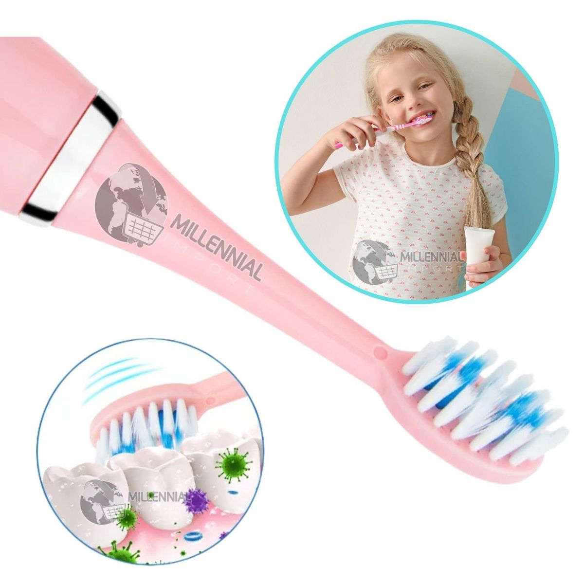 GENERICO - Cepillo de Dientes Inteligente Ultrasónico para Niña