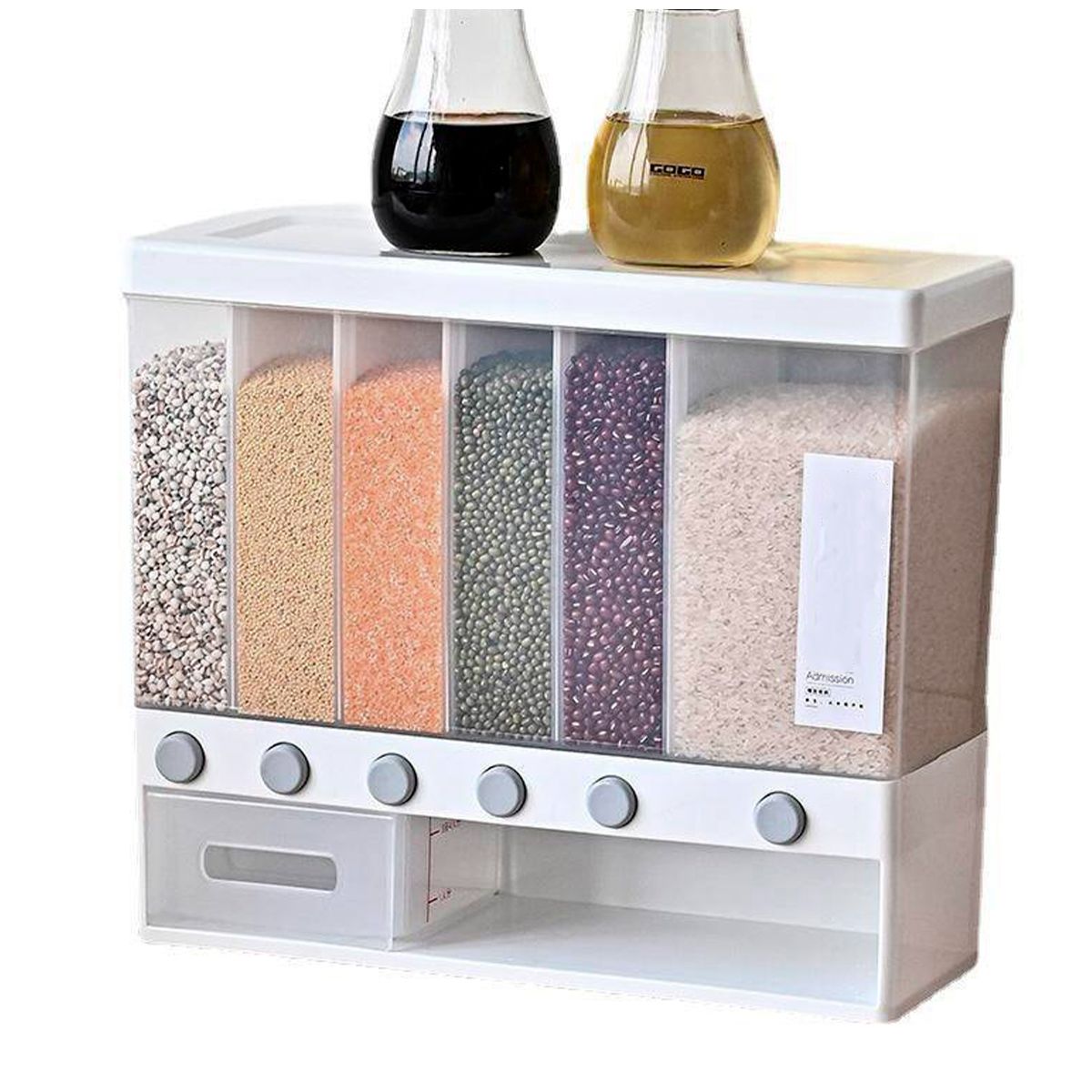 GENERICO - Dispensador 6 Espacios de Granos y Cereales
