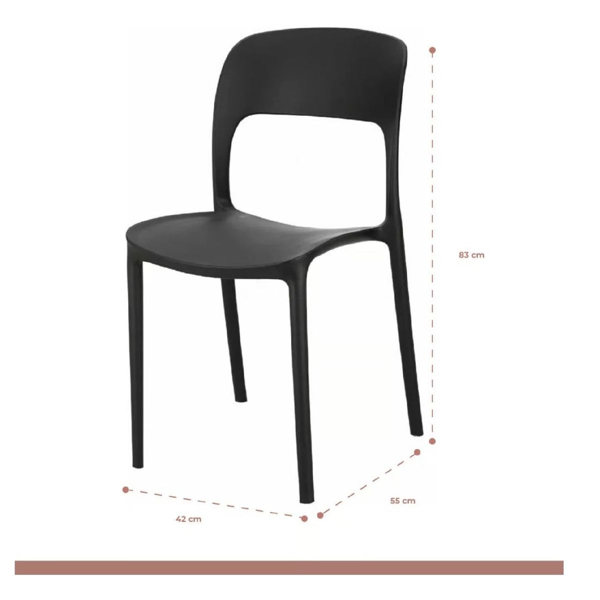 TU MESITA - Silla de Comedor Clásica Mansur color Negro TU MESITA