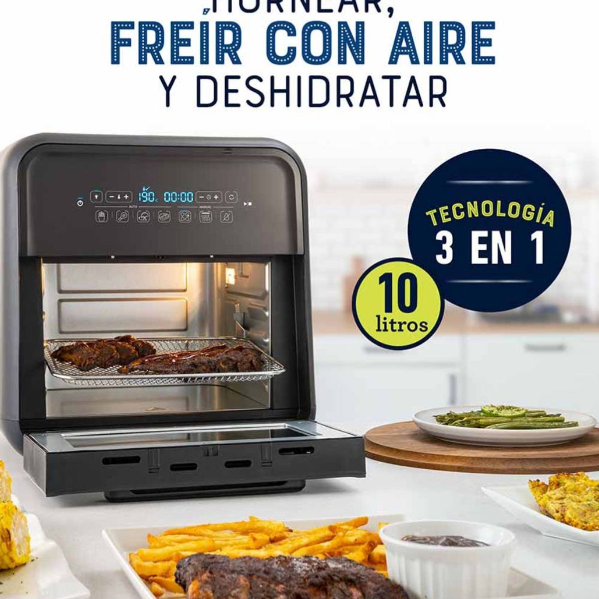 OSTER - Freidora de Aire Oster Digital 10L CKSTAF0V3