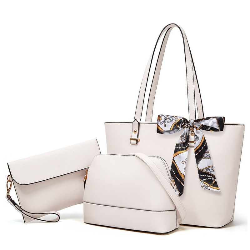 KELLER - Cartera para Mujer 3 Piezas Elegante Beige 08G