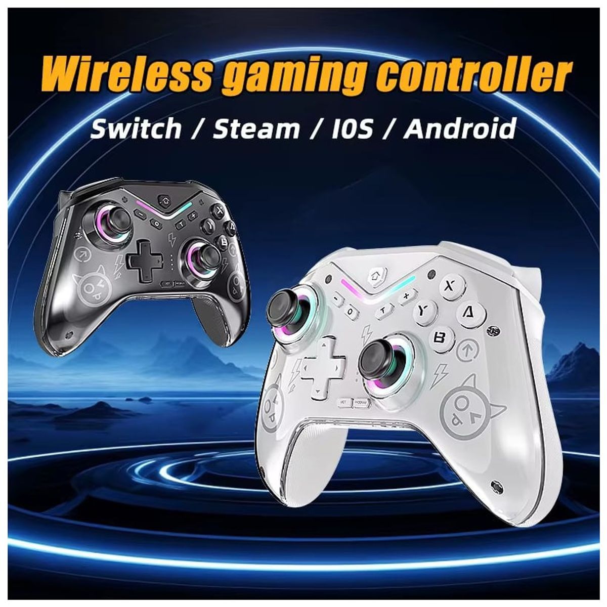 CORRERREY - Controlador de juego inalámbrico Joystick para switchPCAndroidios