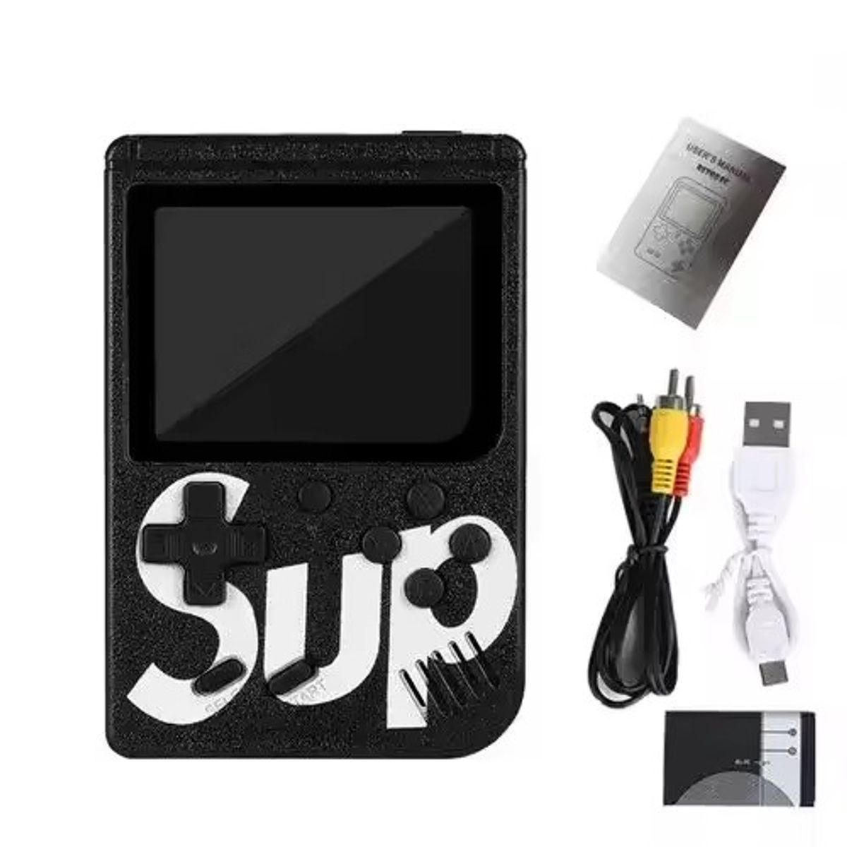 CORRERREY - Consola de videojuegos portátil 400 en 1 miniconsola 24 pulgadas TV