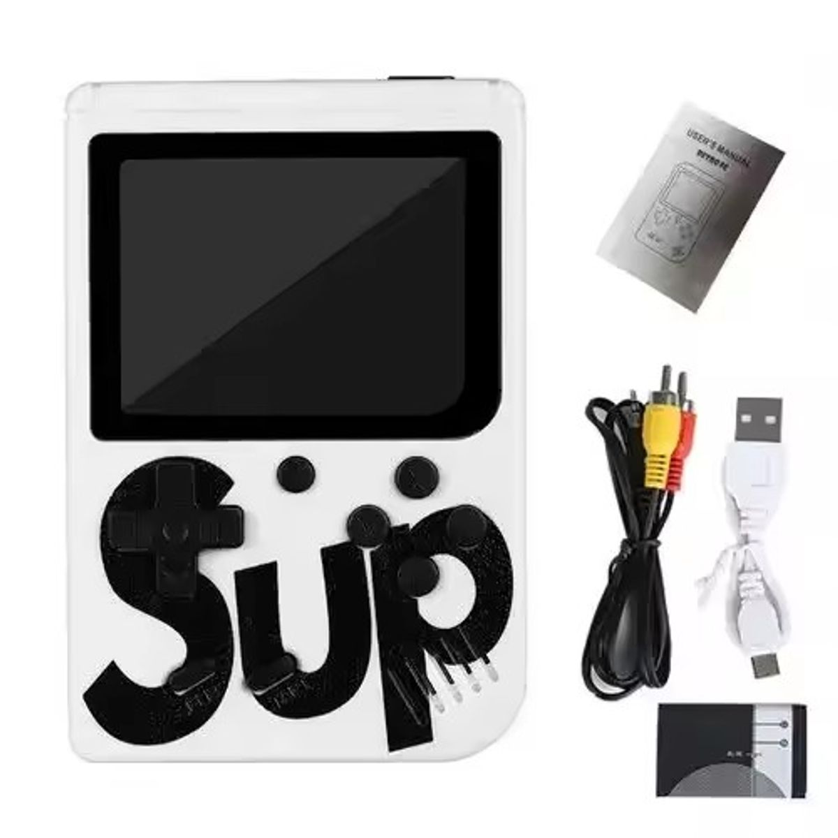 CORRERREY - Consola de videojuegos portátil 400 en 1 miniconsola 24 pulgadas TV