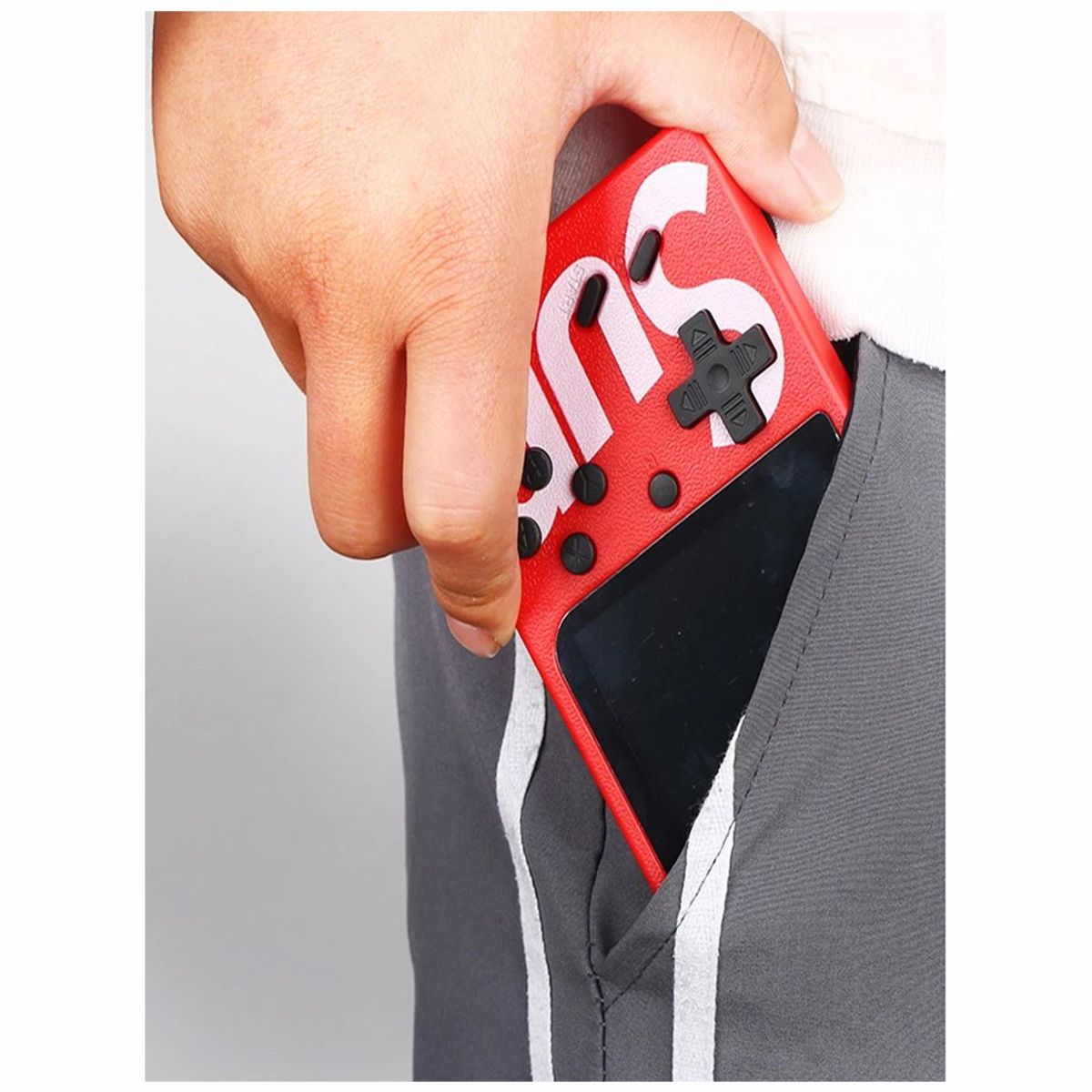 CORRERREY - Consola de videojuegos portátil 400 en 1 miniconsola 24 pulgadas TV