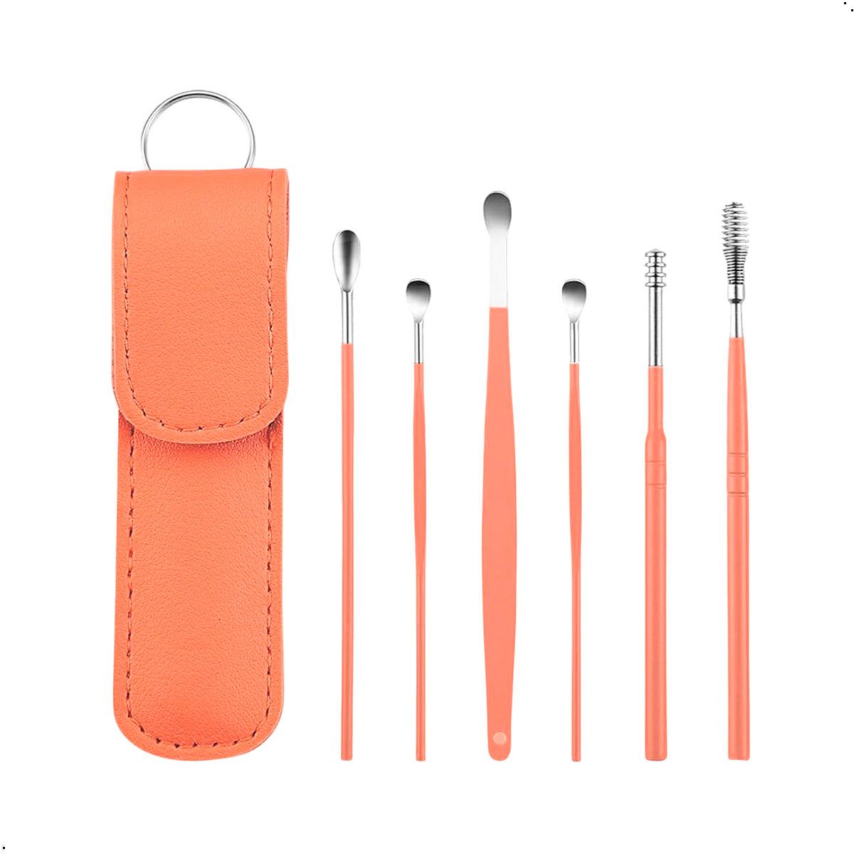 GENERICO - Set 6 De Acero Para Limpieza Oido Pack X 2 Unid