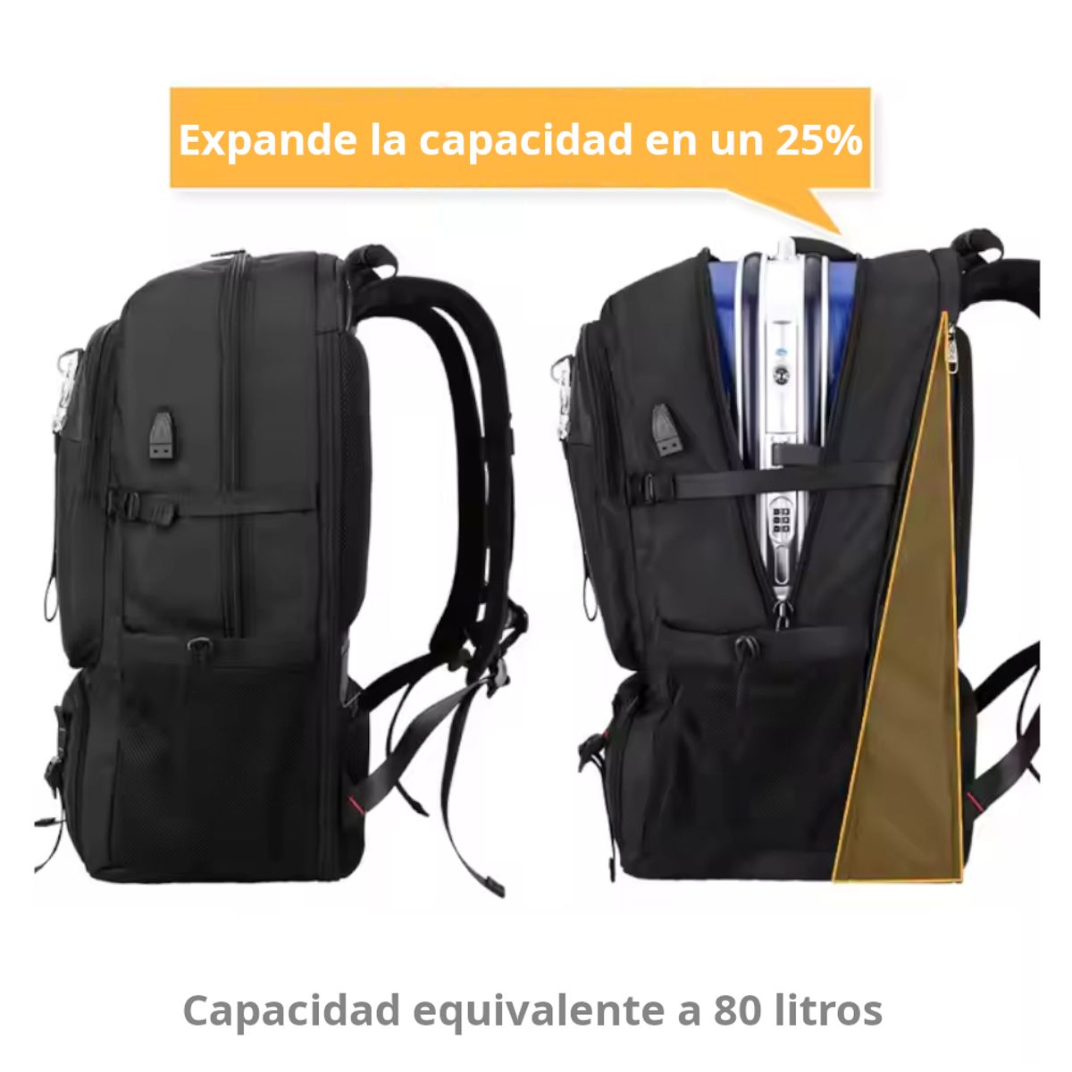 GENERICO - Mochila Táctica MINGLU Outdoor Gran Capacidad Multifunción Portalaptop