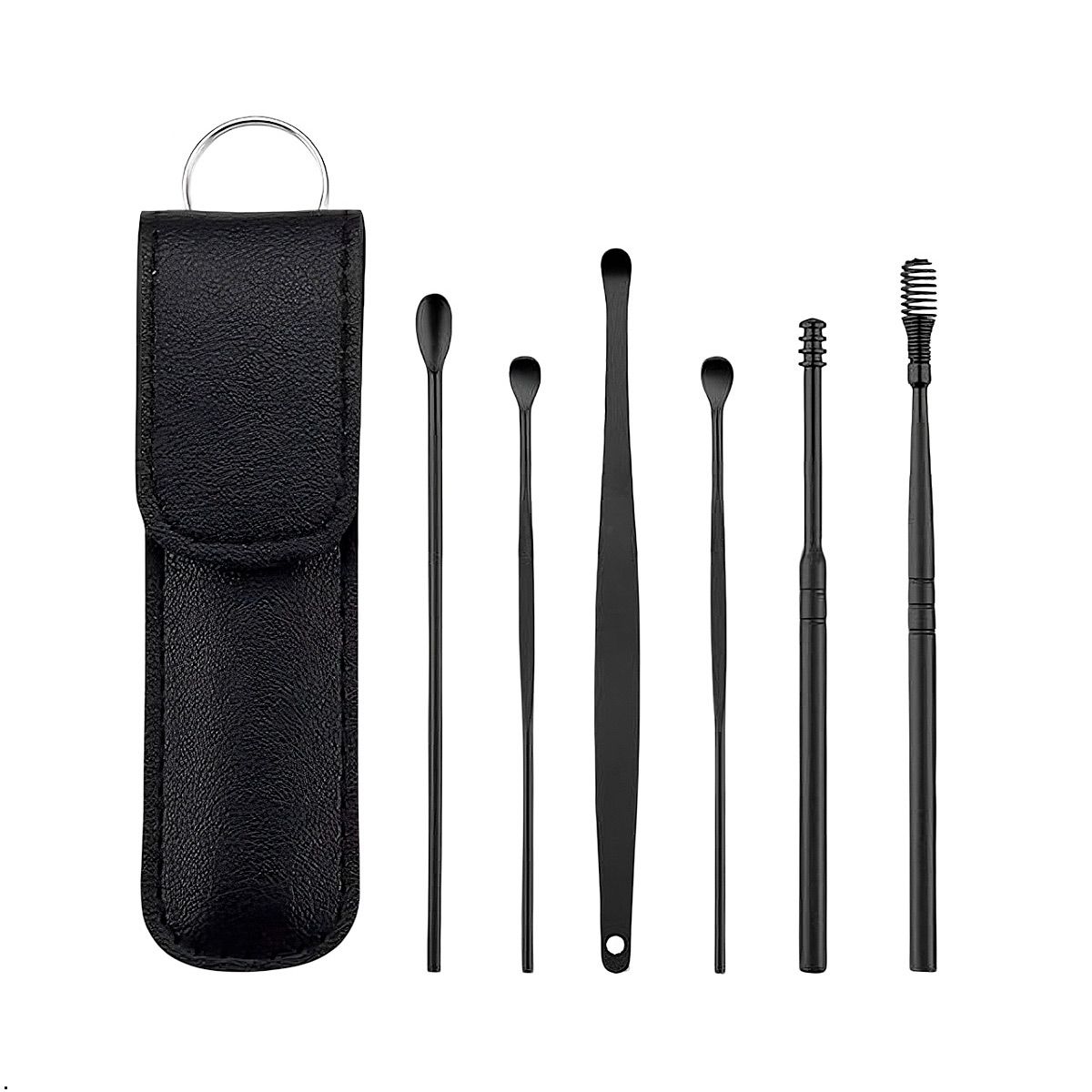 GENERICO - Limpiador Oido Set 6 Herramientas De Acero Pack X 2 Unid