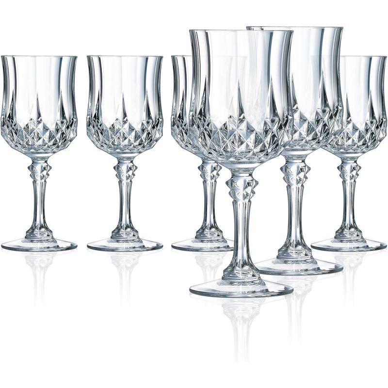 GENERICO - Juego de 6 copas de vino tinto, medianas de 5.4 onzas