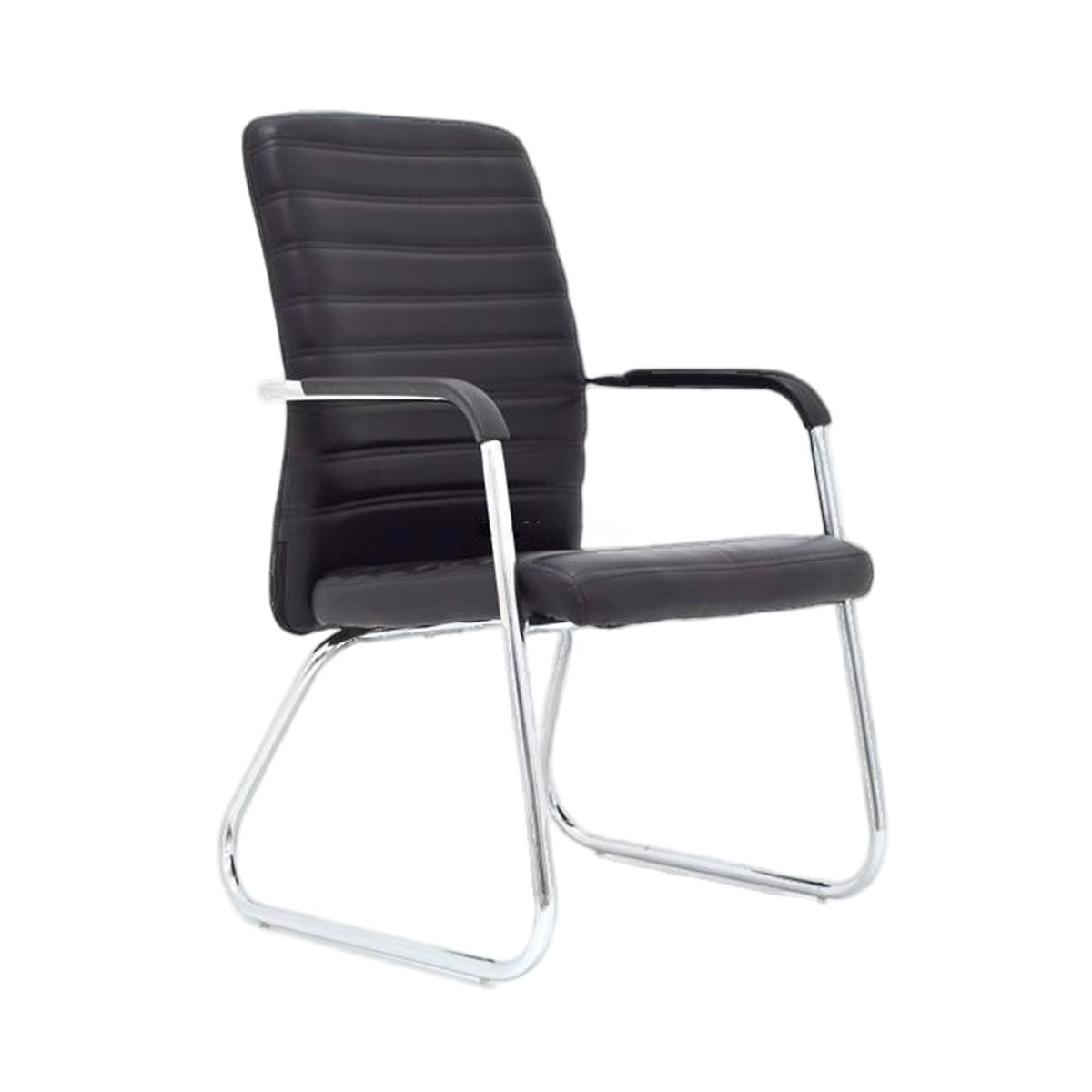 OFIDEAS - Silla de Oficina Visita Isis Cuerina Negro Ofideas