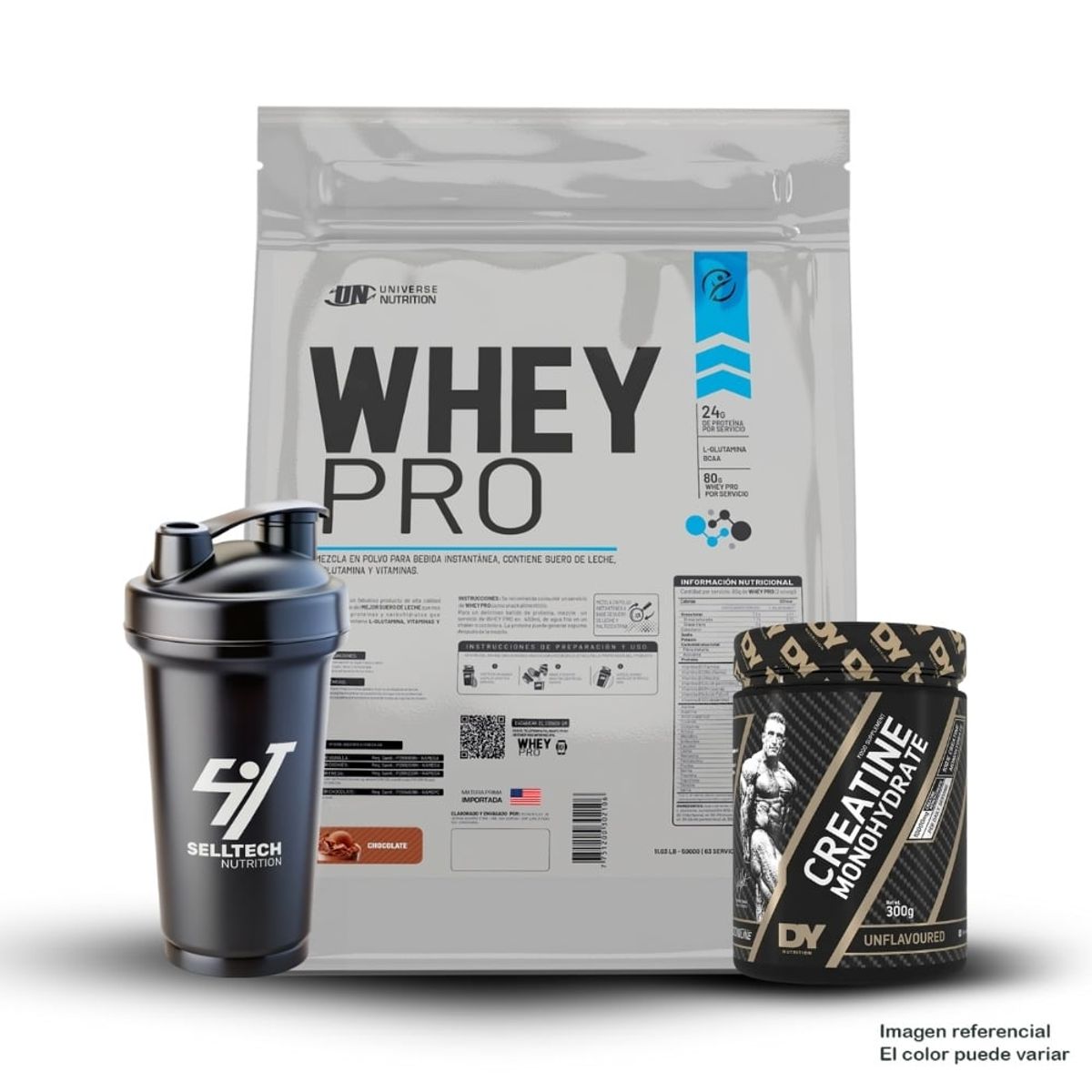 UNIVERSE NUTRITION - Whey Pro 5 kg Chocolate+Creatina Dorian Yates 300Gr+Shaker