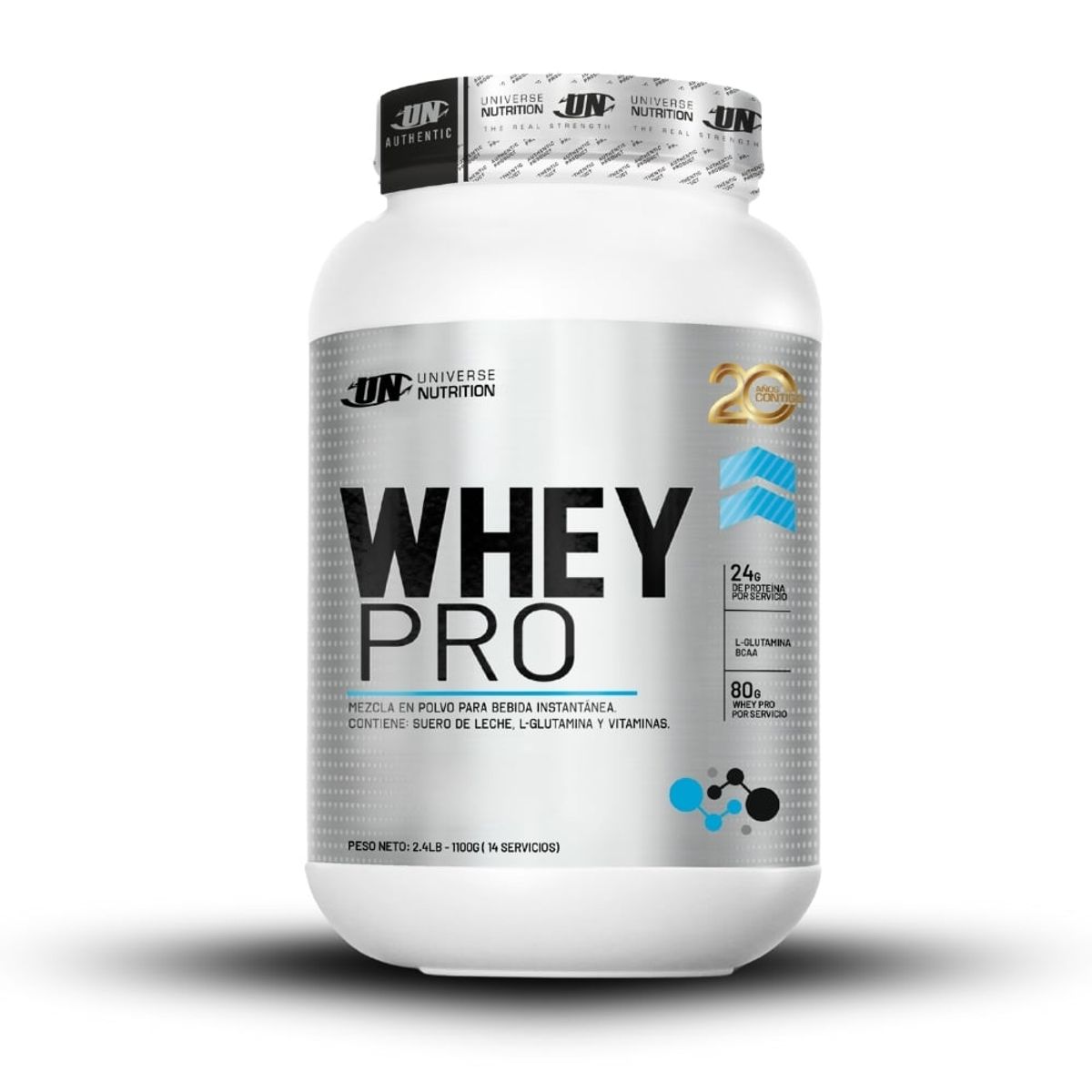 UNIVERSE NUTRITION - Whey Pro 1.1 kg Vainilla+Creatina Universe Nutrition 250Gr+2 Diabolus