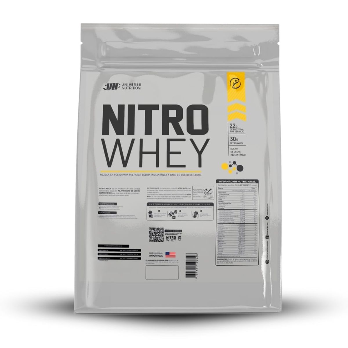 UNIVERSE NUTRITION - Nitro Whey 2.5 kg Vainilla+Creatina Universe Nutrition 250Gr+2 Diabolus
