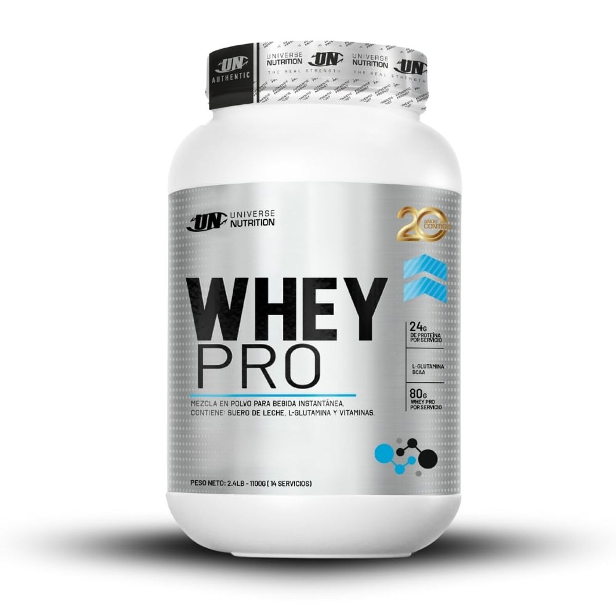 UNIVERSE NUTRITION - Whey Pro 1.1 kg Vainilla+Creatina Applied Nutrition 300Gr+2 Diabolus