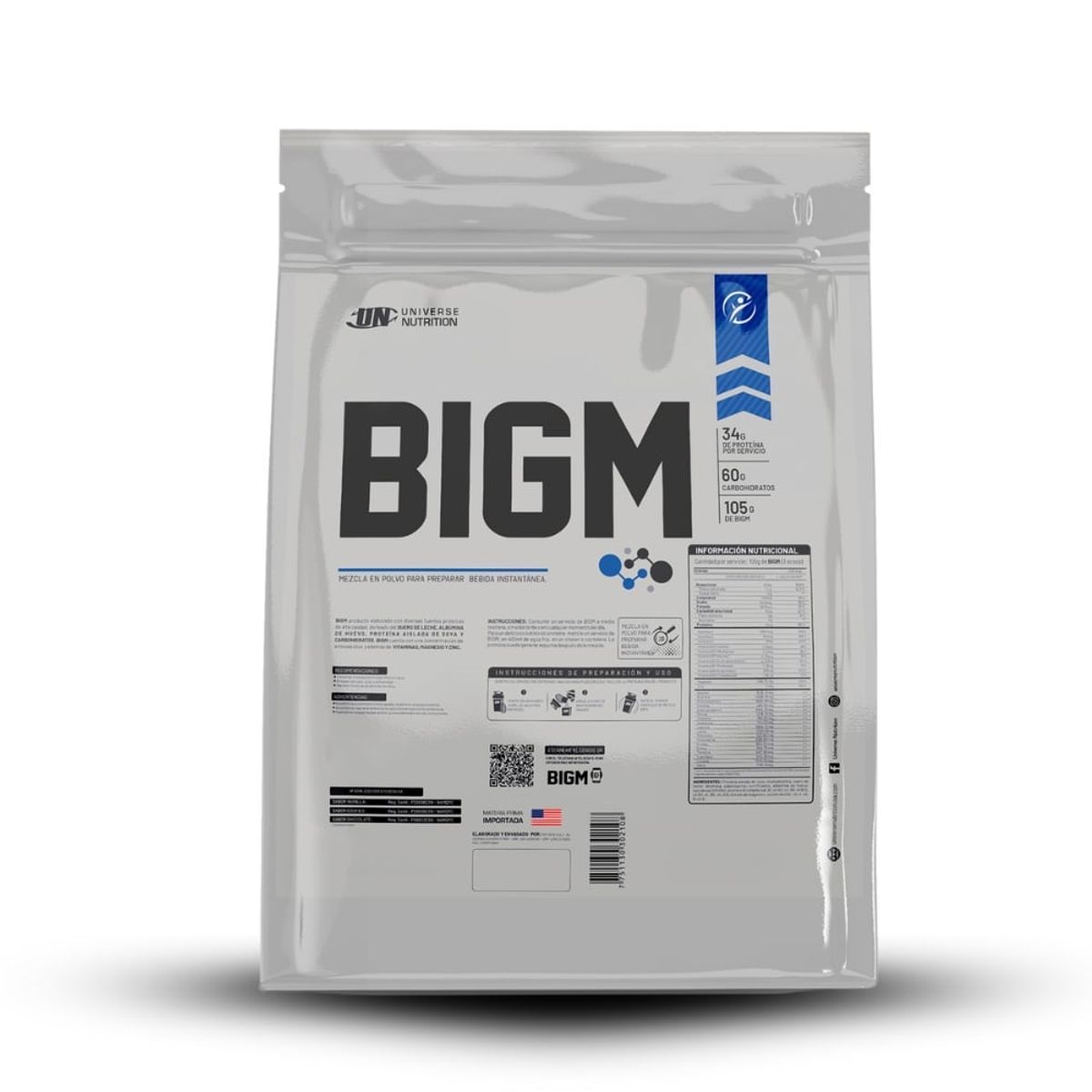 UNIVERSE NUTRITION - Proteína UN Bigm 5 kg Cookies+Creatina Applied Nutrition 250Gr+2 Diabolus