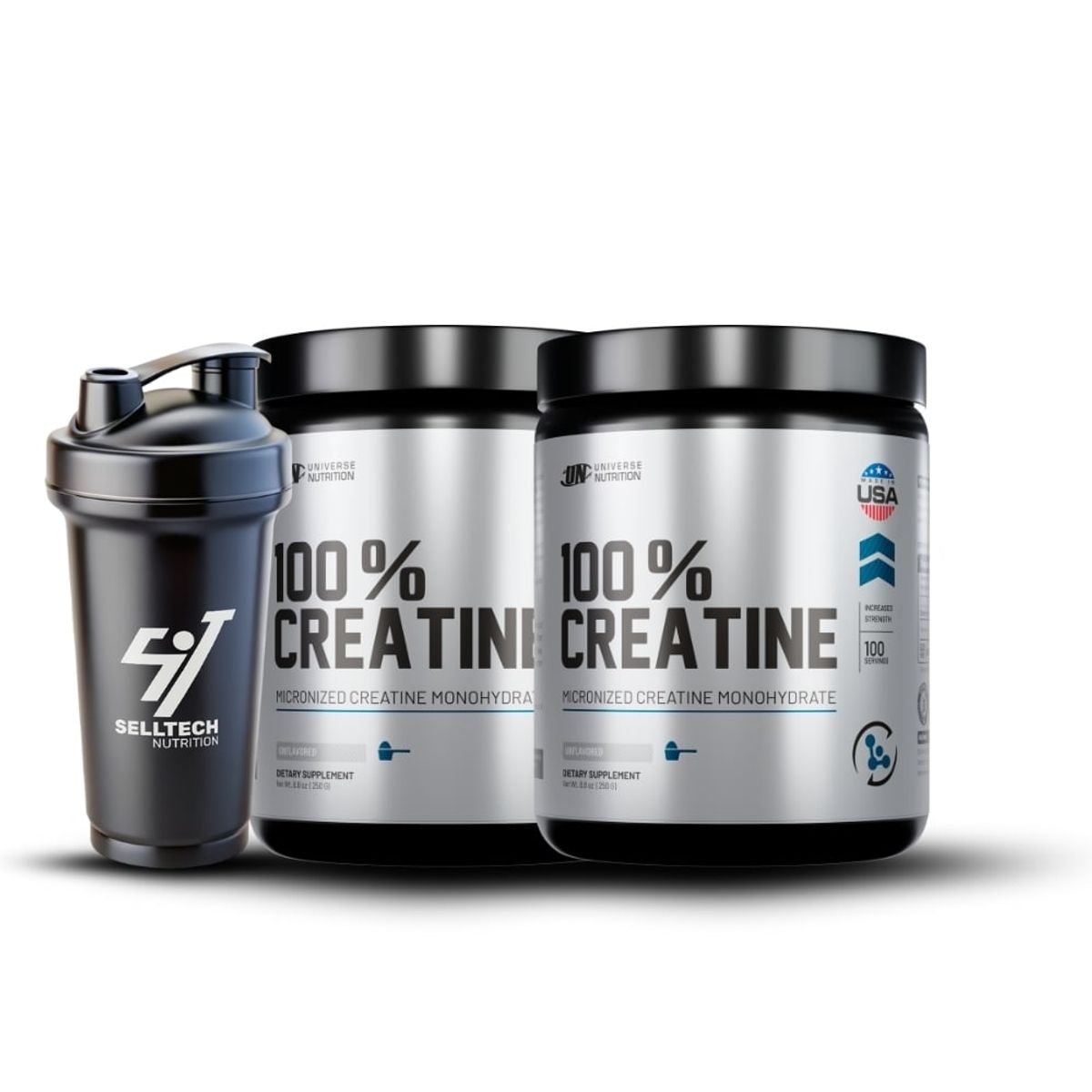 UNIVERSE NUTRITION - Creatina Universe Nutrition 250Gr Pack X2+Shaker