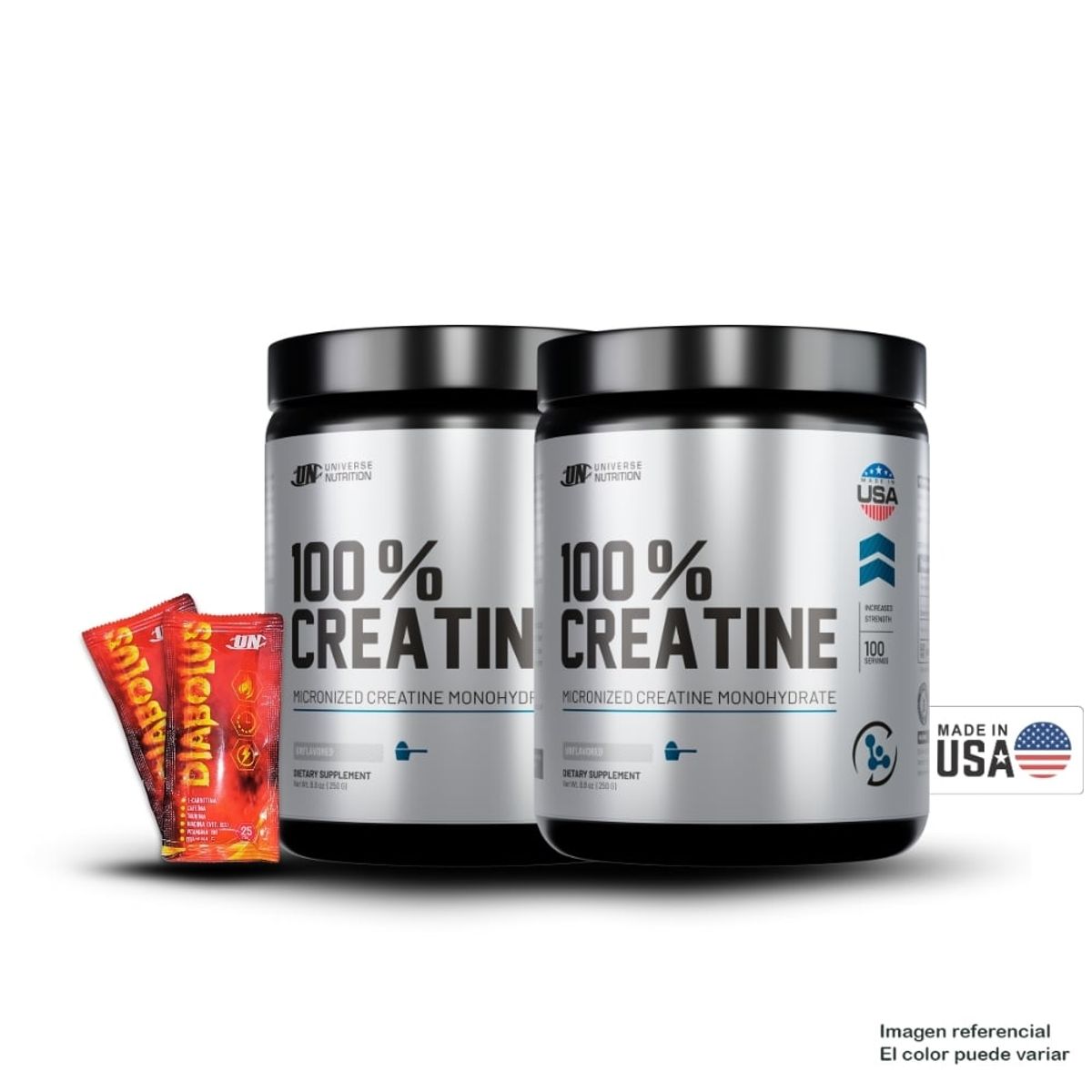 UNIVERSE NUTRITION - Creatina Universe Nutrition Creabolic 250gr Pack X2+2 Diabolus
