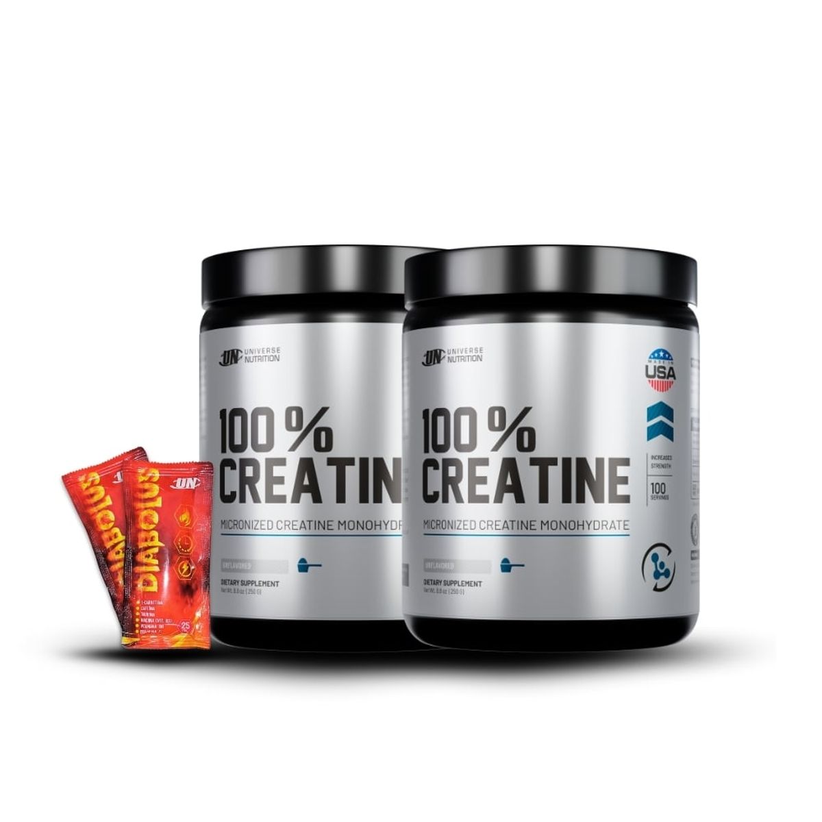 UNIVERSE NUTRITION - Creatina Universe Nutrition Creabolic 250gr Pack X2+2 Diabolus