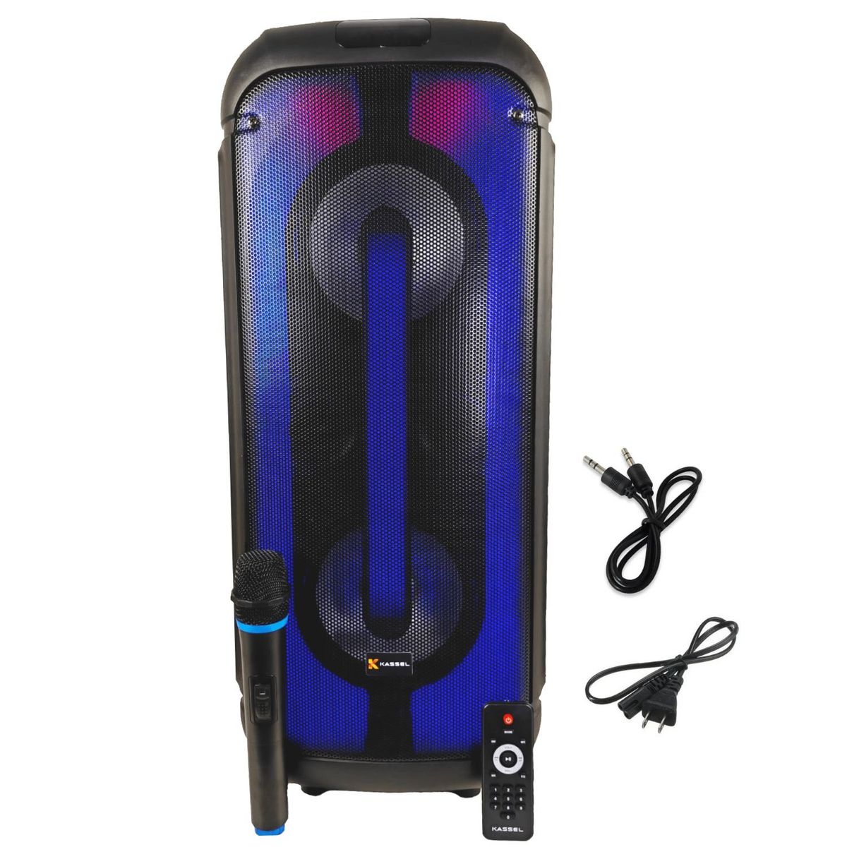 GENERICO - Torre de Sonido Portátil Kassel K2816 USB BT TWS FM + MICROFONO