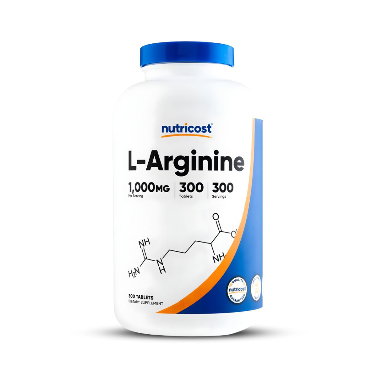 NUTRICOST - L-Arginina Nutricost 1000 MG tabletas de aminoácidos - 300 tabletas