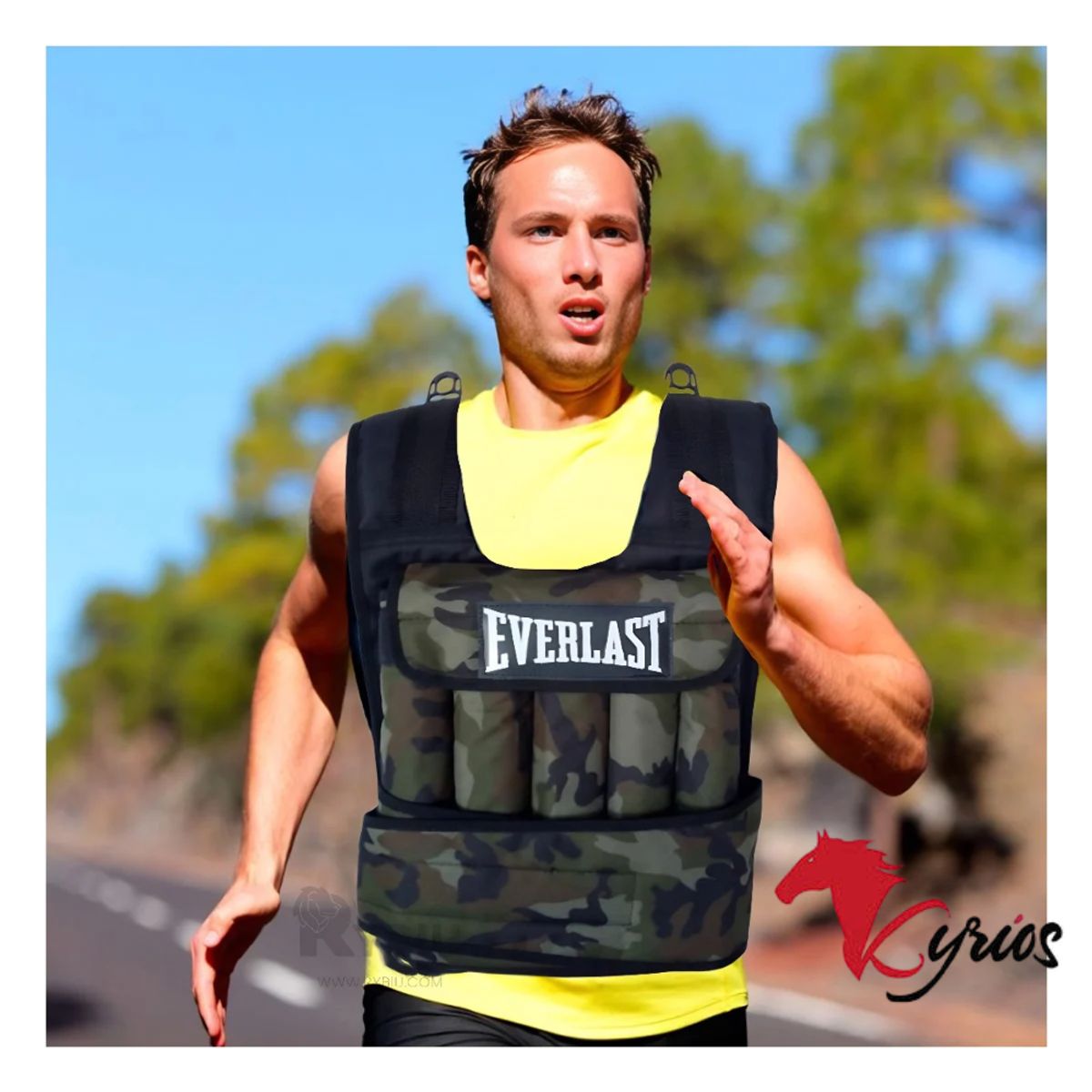 NO LOGO - Lastre Modelo Chaleco De 20 Kg De Peso Color Negro