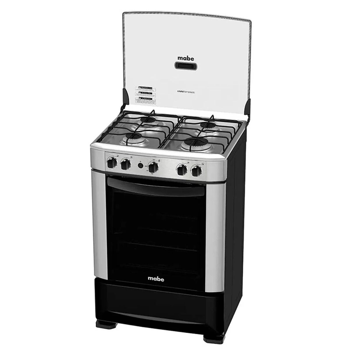 MABE - Cocina Mabe a Gas 4 Hornillas Inoxidable CMP6014AG0 Silver.