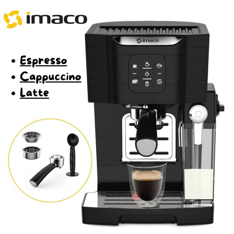 IMACO - Cafetera Espresso Digital de 15 bares Imaco IECM1550