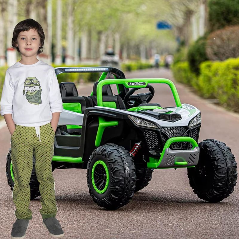 GENERICO - Veotor Arenero UTV de 24V Cuatro Motores Verde