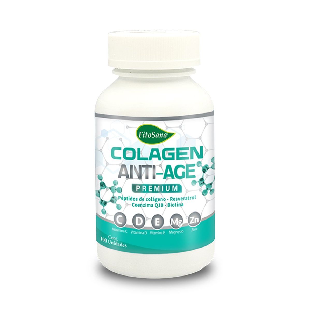 FITOSANA - COLAGEN ANTI-AGE PREMIUM FITOSANA - PEPTIDOS DE COLAGENO HIDROLIZADO FRASCO 100U