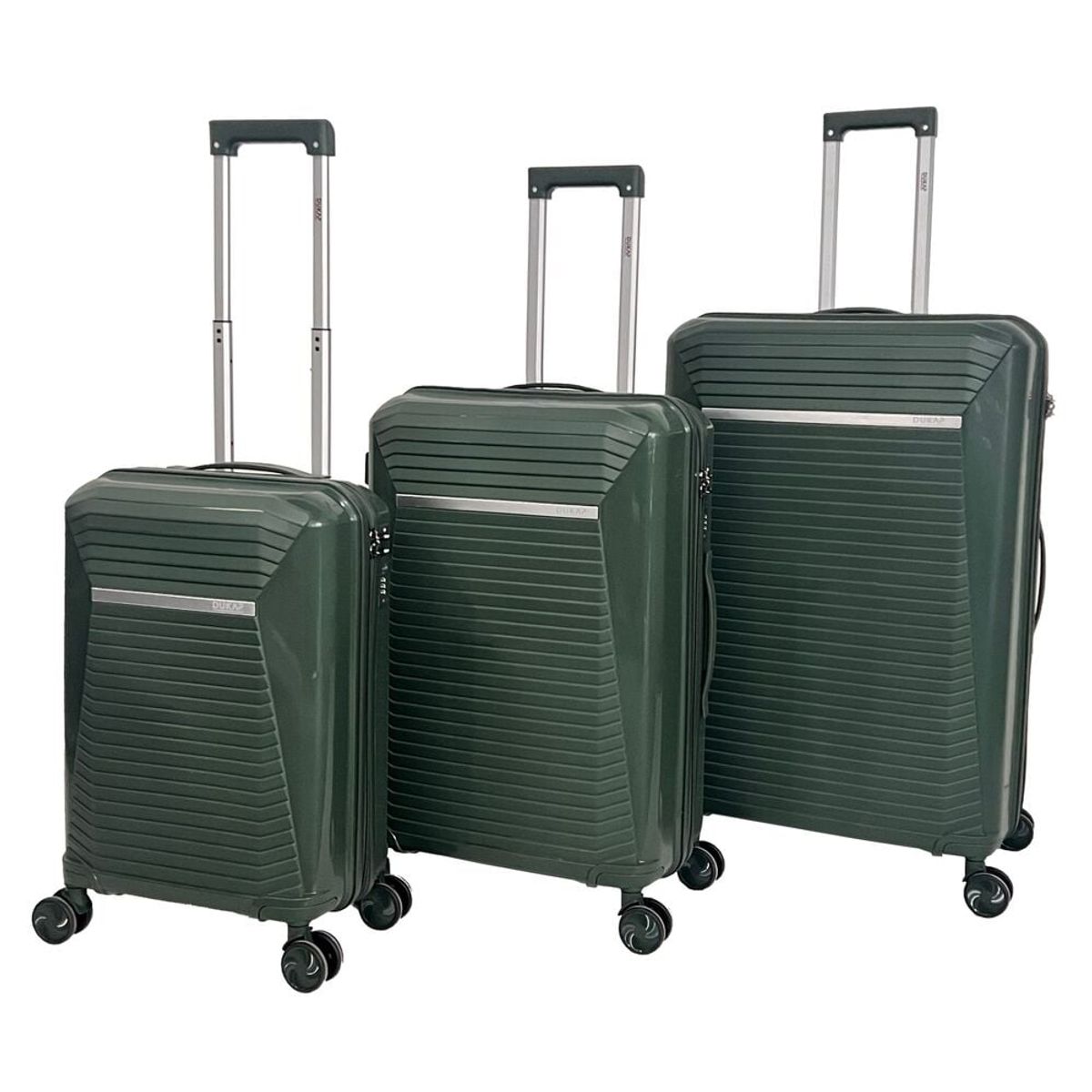 DUKAP - Set de 3 Maletas PP Singapure Verde Oscuro