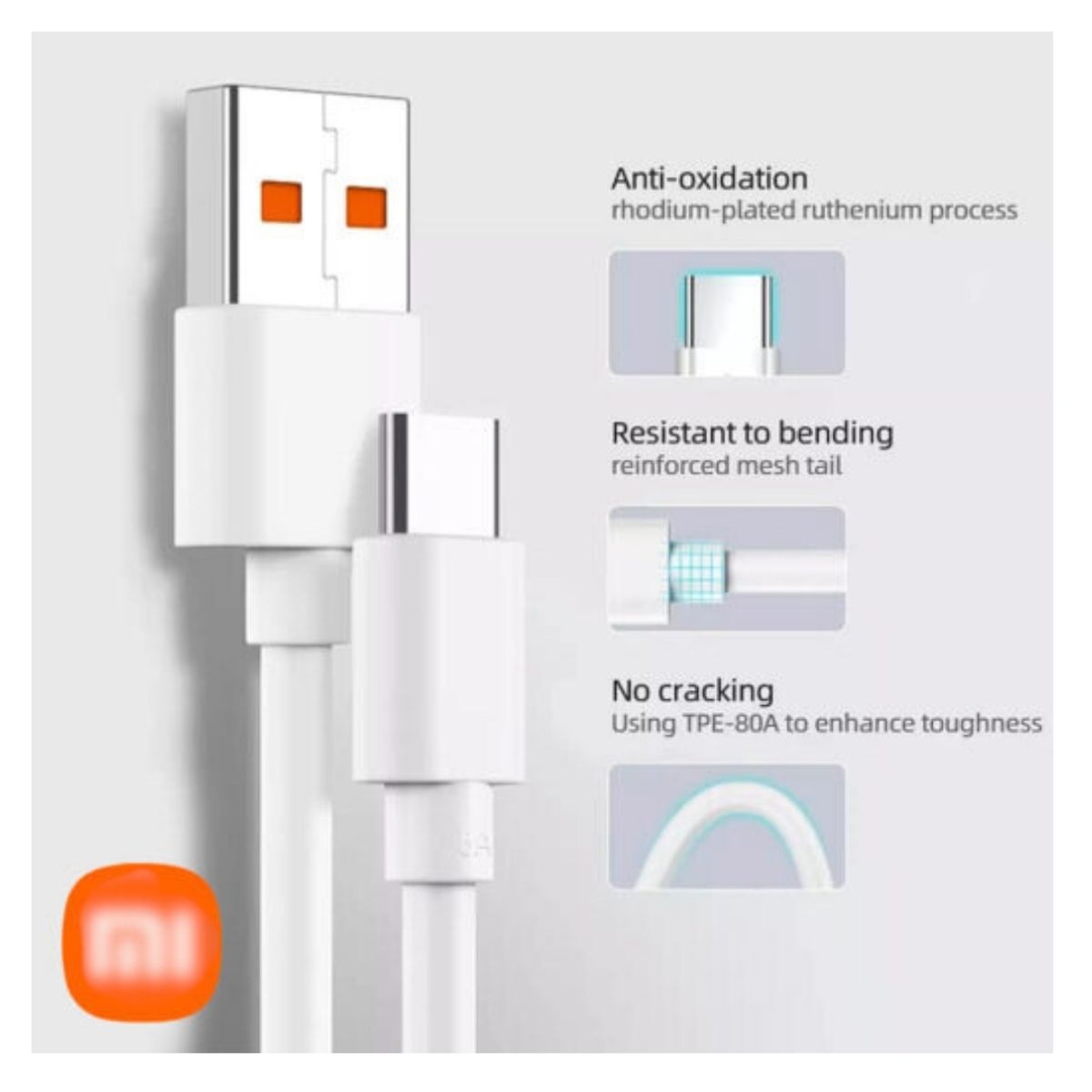 GENERICO - Cargador Generico De Xiaomi Carga Rápida Turbo 33w Cable Tipo-c Redmi