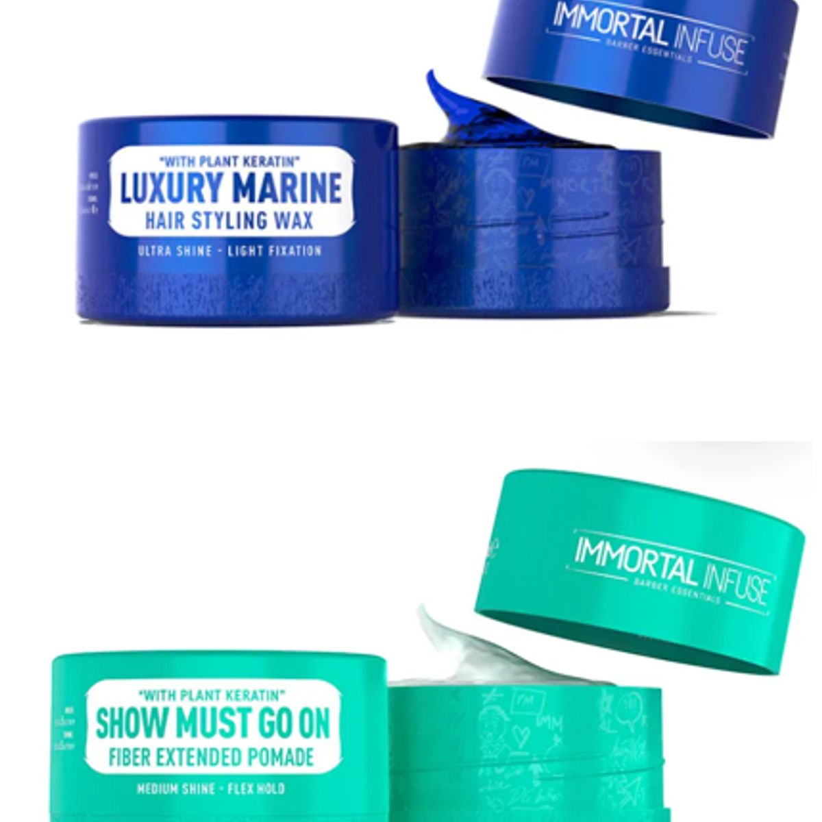 GENERICO - Duo Pack Immortal infuse Cera para el cabello