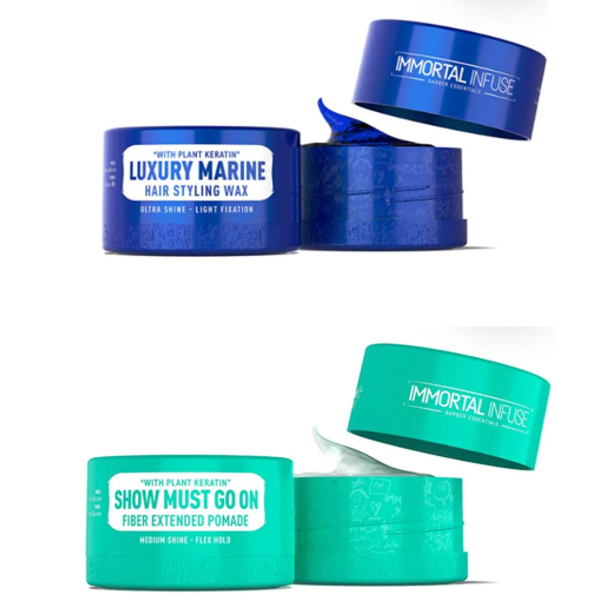 GENERICO - Duo Pack Immortal infuse Cera para el cabello