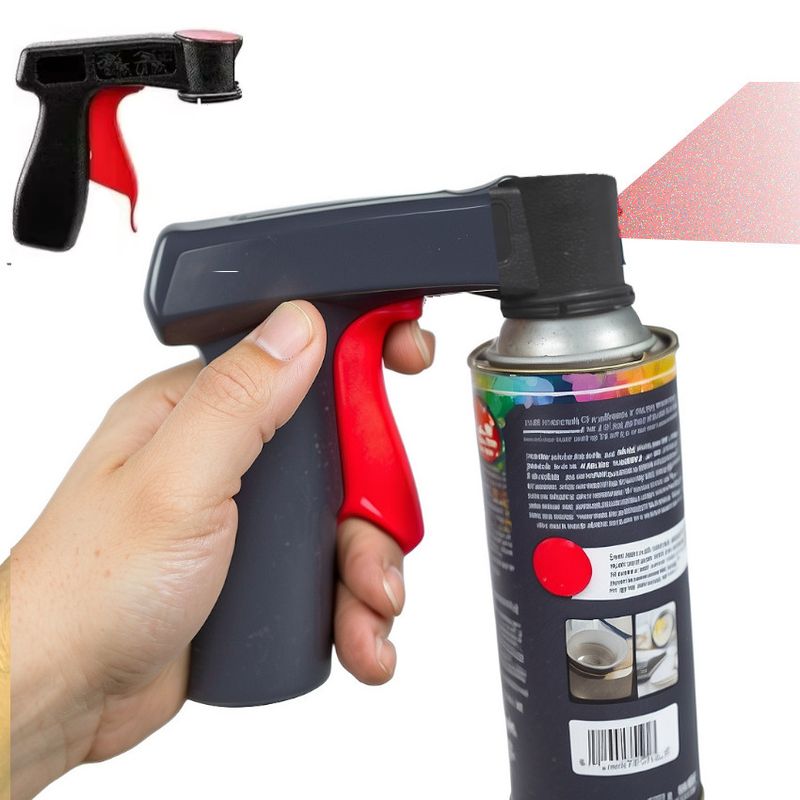 GENERICO - Dispensador Portatil Pintura gatillo para Spray Aerosol Reutilizable