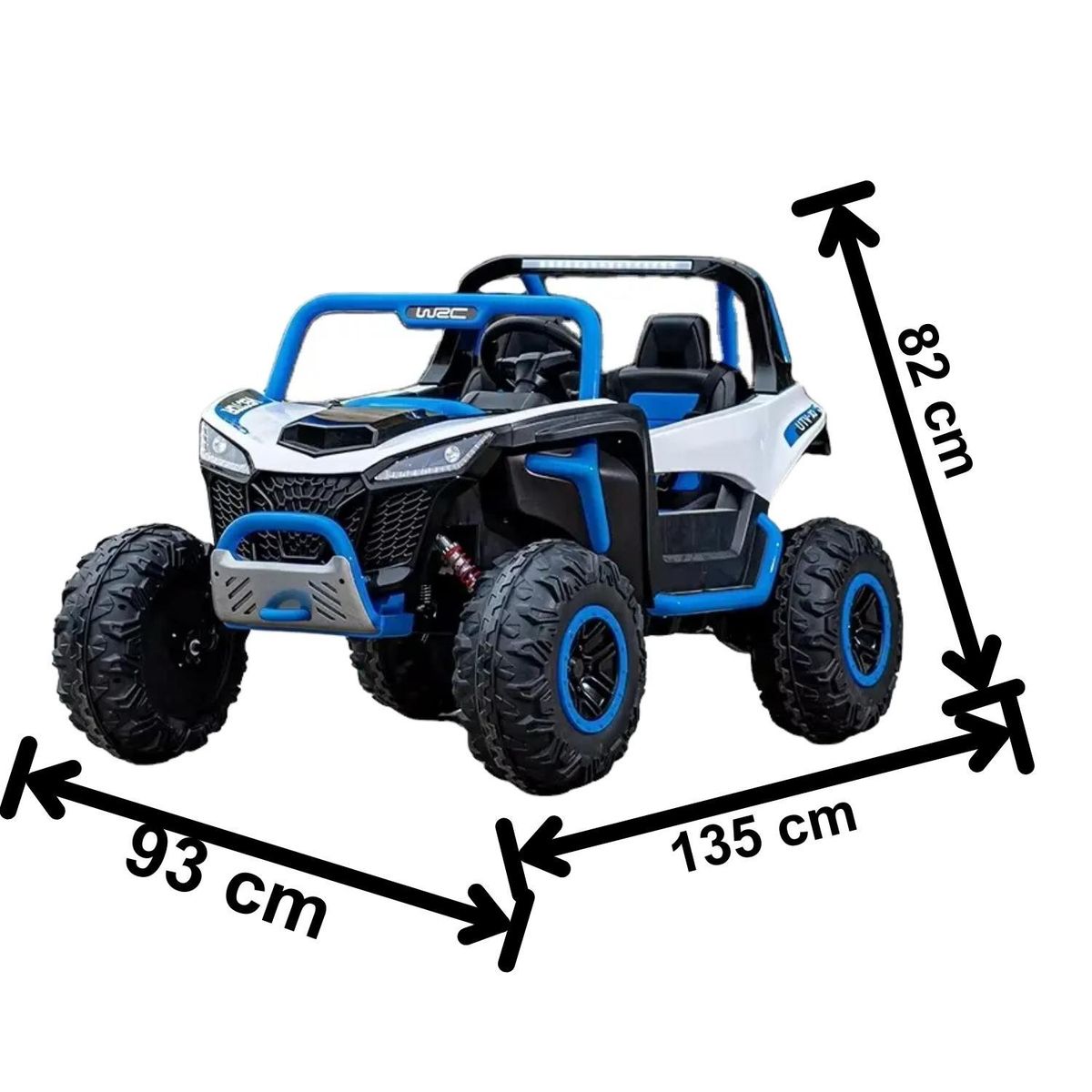 GENERICO - Veotor Arenero UTV de 24V Cuatro Motores azul