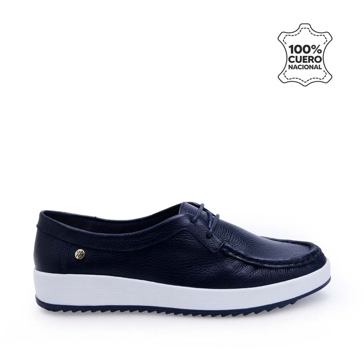 VIALE - Zapato Mocasín Casual DENI-2522 Azul Viale Cuero