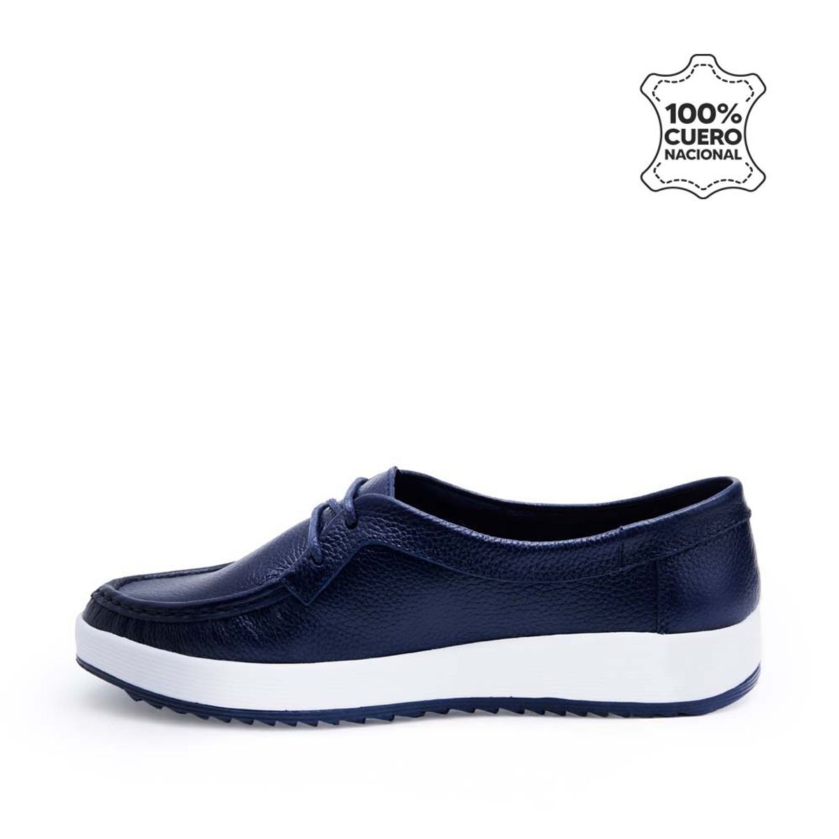 VIALE - Zapato Mocasín Casual DENI-2522 Azul Viale Cuero