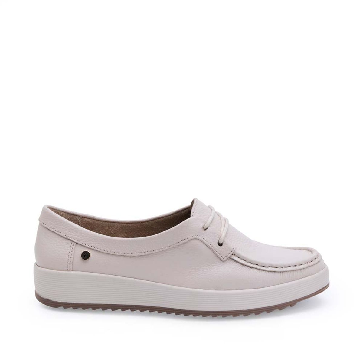 VIALE - Zapato Mocasín Casual DENI-2522 Vainilla Viale Cuero