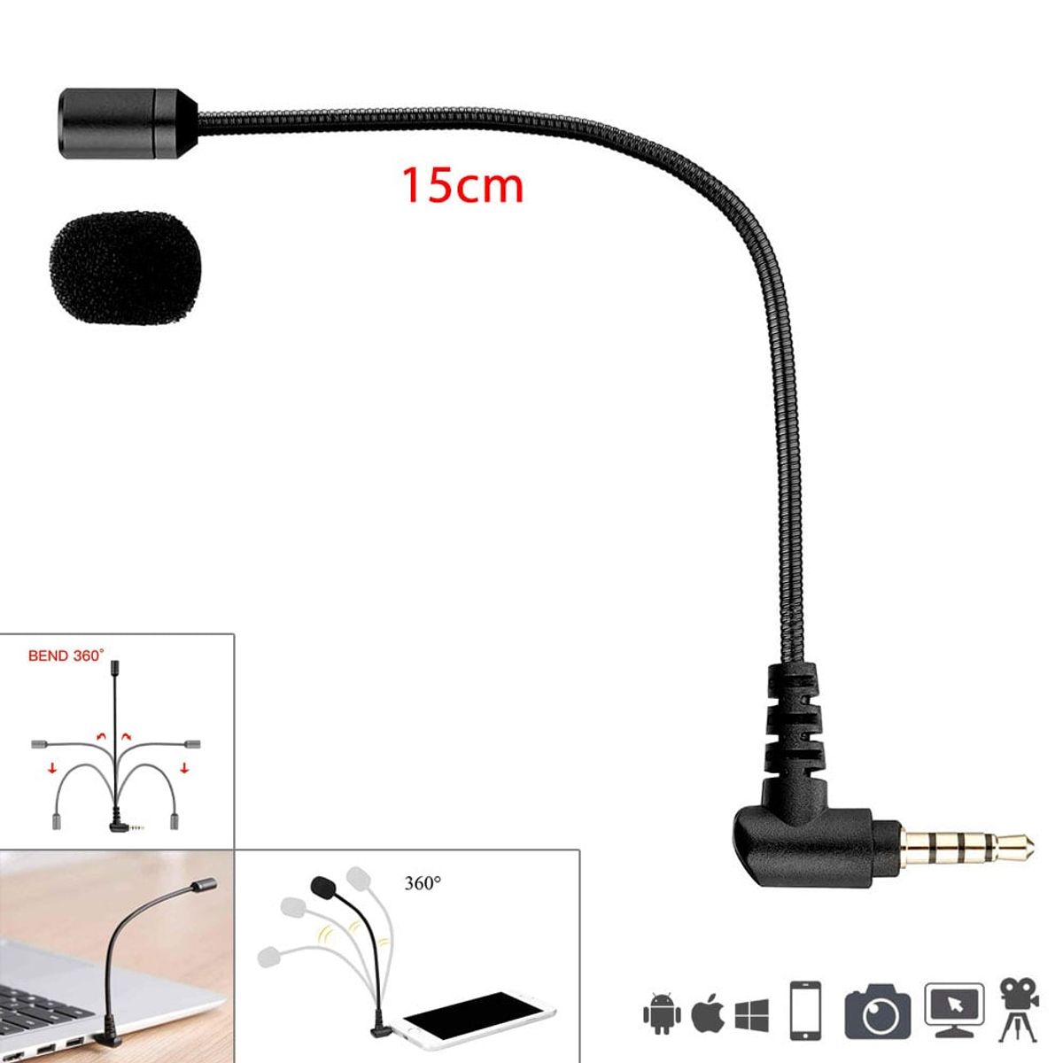 BOYA - BOYA - BY-UM4 - Micrófono Omnidireccional para Smarthphone y laptops - Gimbal
