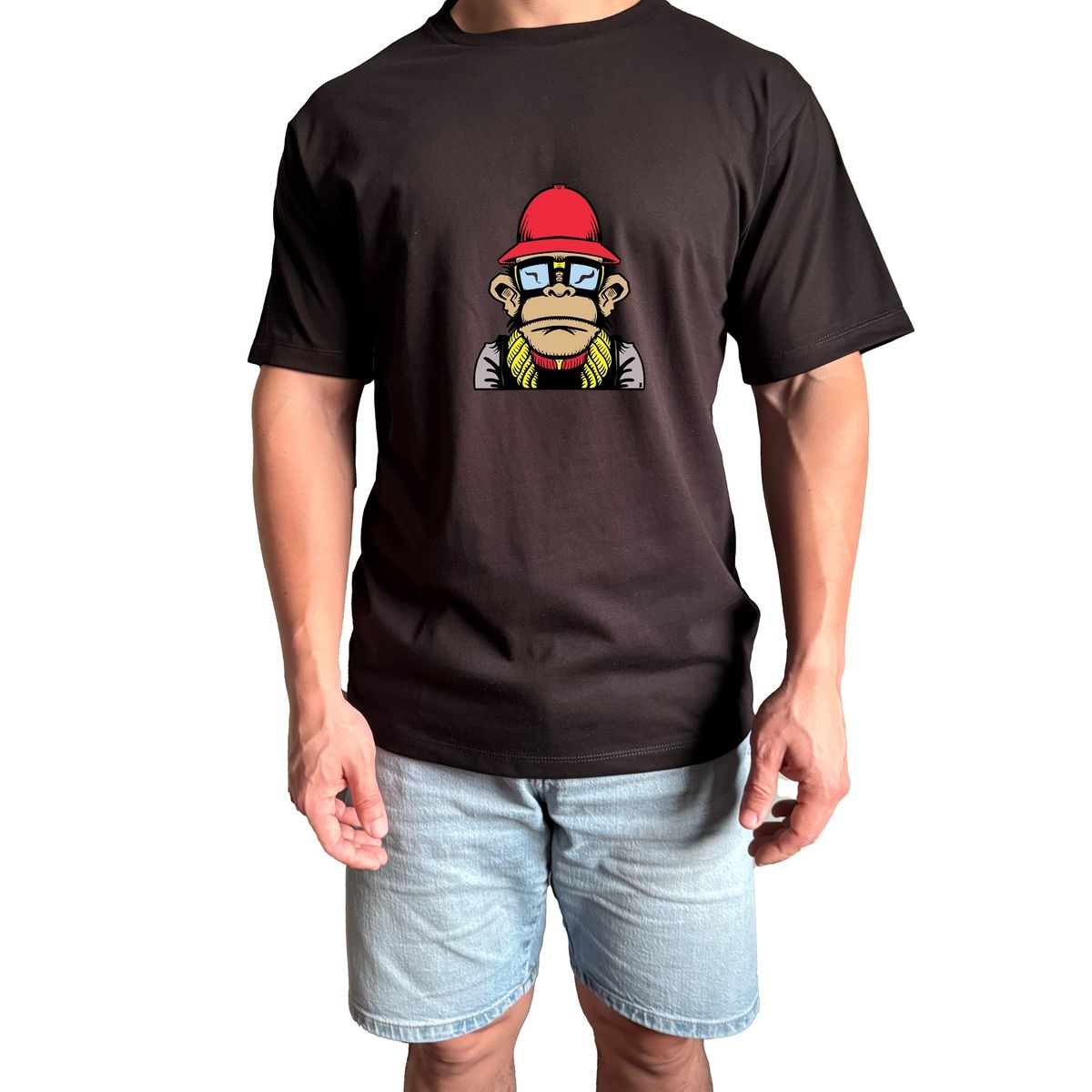 GENERICO - Polo Hombre manga corta diseño MONKEY
