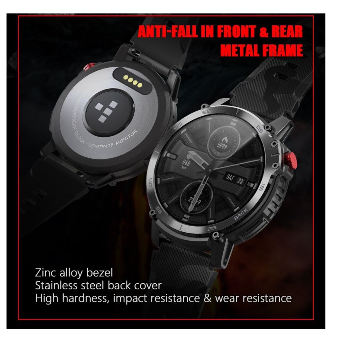 GENERICO - Smartwatch Deportivo C22 Estilo Militar