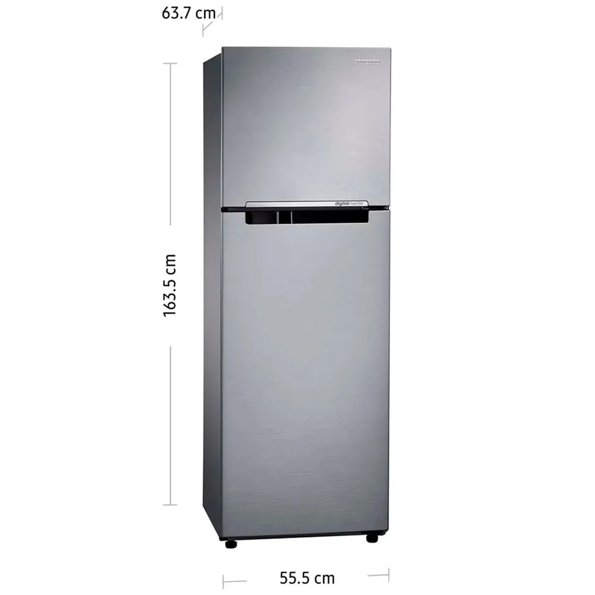SAMSUNG - Refrigeradora SAMSUNG All Around Cooling 255Lt Plata RT25FARADS8