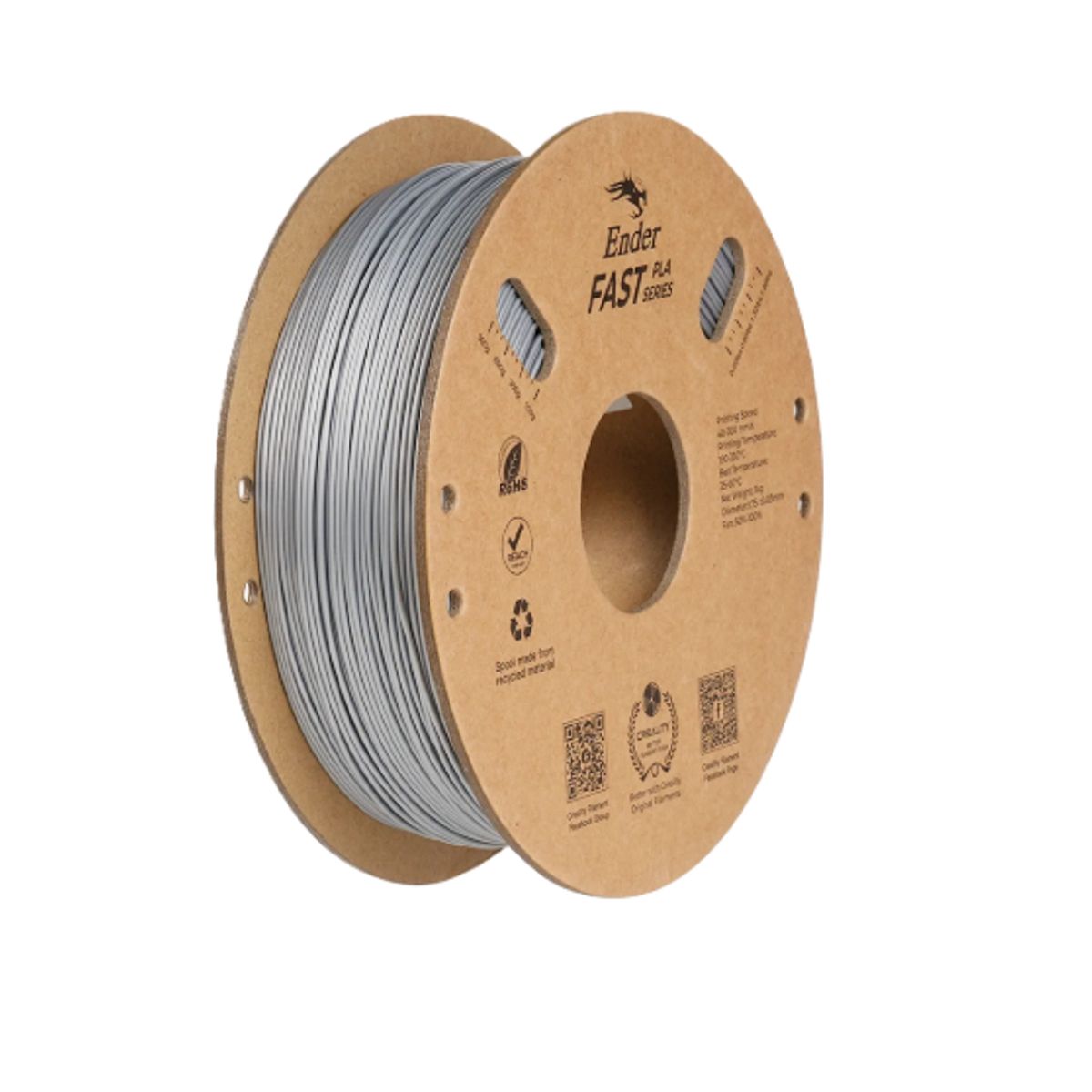 CREALITY - Filamento 3D Ender-Fast PLA 175mm 1Kg Creality Gris