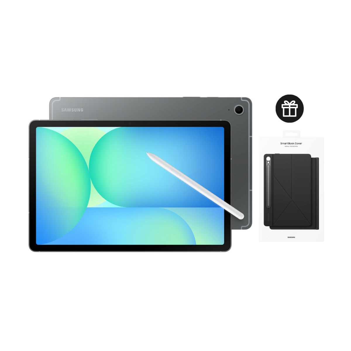 SAMSUNG - Tablet Samsung Galaxy Tab S10 FE 128GB Gray + Book Cover