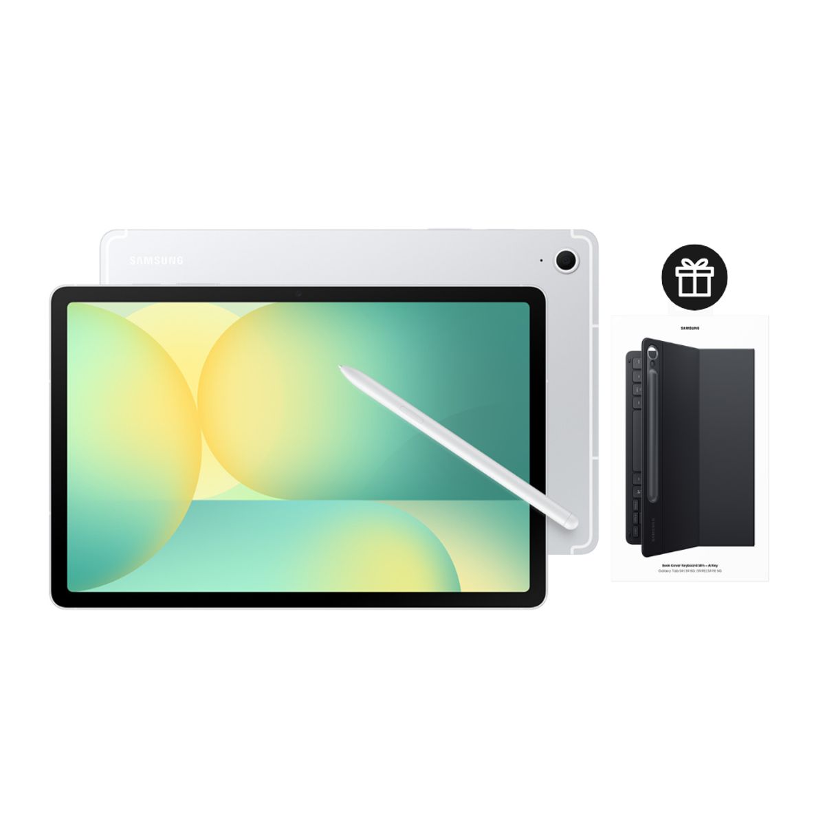 SAMSUNG - Tablet Samsung Galaxy Tab S10 FE 128GB Silver + Cover Teclado